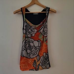 Nally & Millie Sleeveless Long Top Tank Blouse